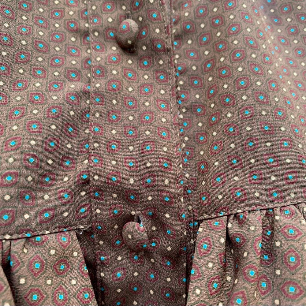 Vintage Chaus Boho Prairie Cottagecore Top Shirt - Picture 10 of 15